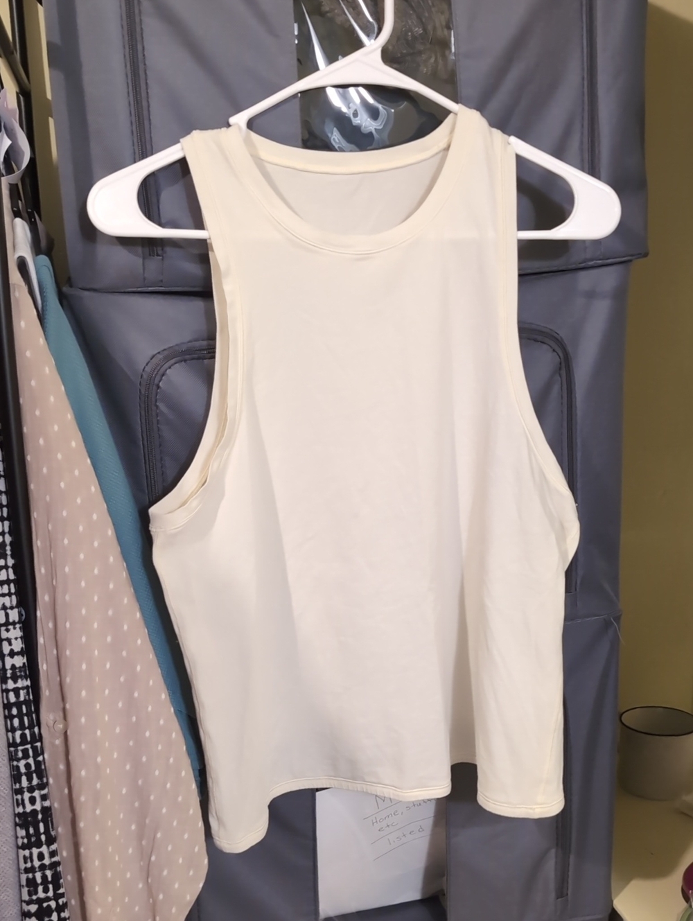 lululemon athletica Cream Sleeveless Workout Tank